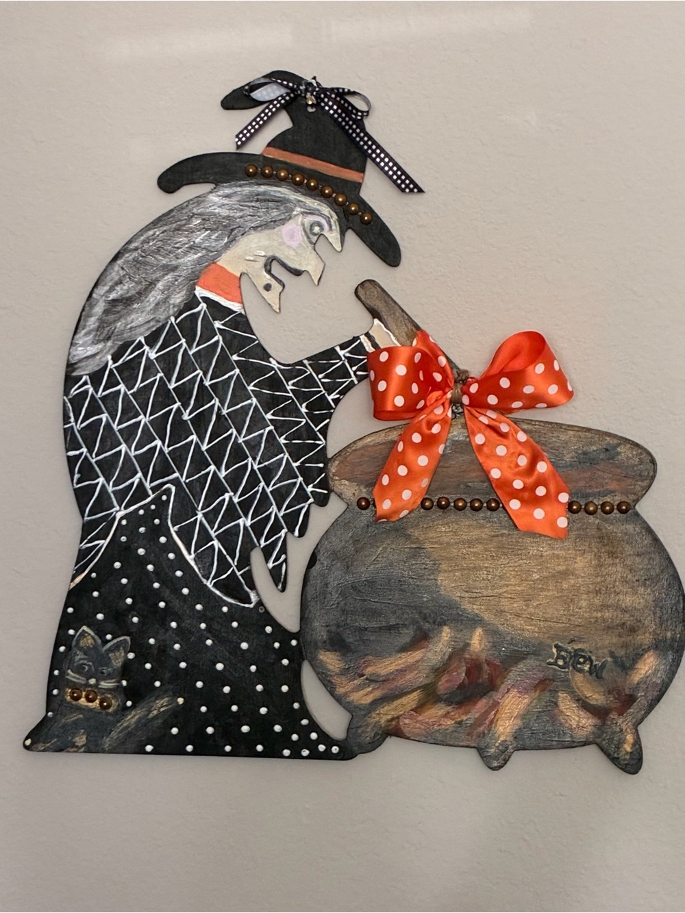 Halloween 🎃 Witch & Cauldron Wall Art